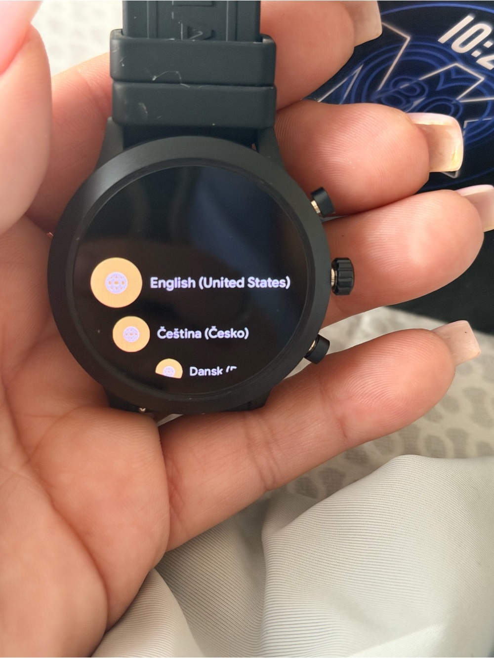 Michael Kors Black Round Smartwatch with Black Strap